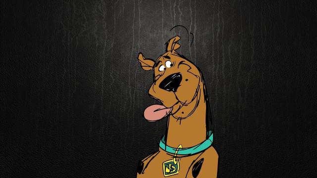 Cartoon dog tongue sticking green free wallpaper - medium preview image