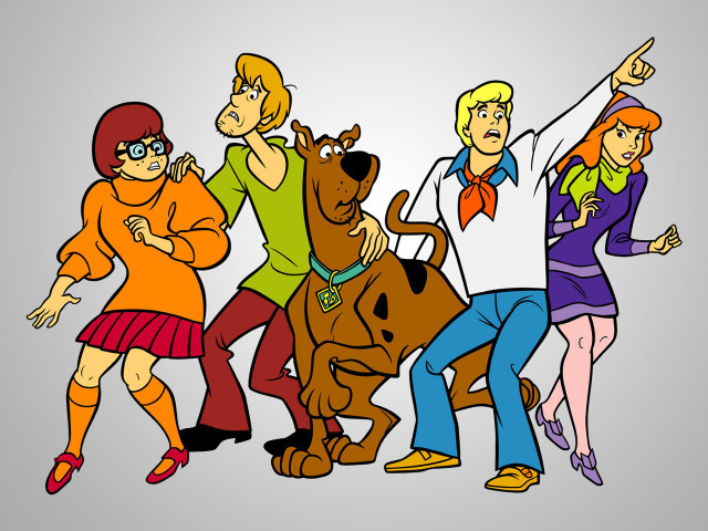 People cartoon dog man pointing free wallpaper - medium preview image