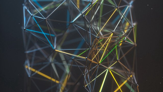 Large structure many lines black free wallpaper - medium preview image
