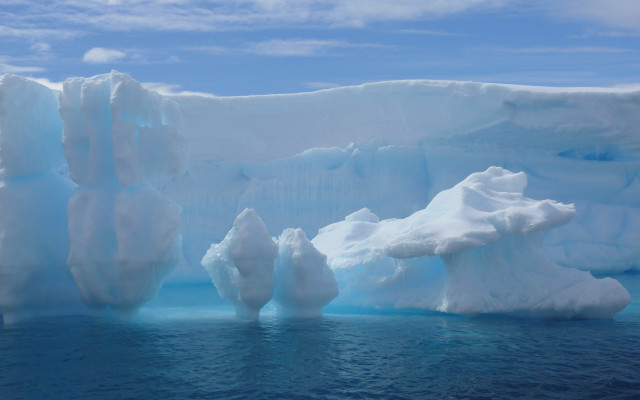 Iceberg ocean snow matte art free wallpaper - medium preview image