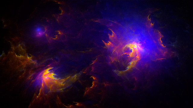 Colorful nebula space aurora fire free wallpaper - medium preview image