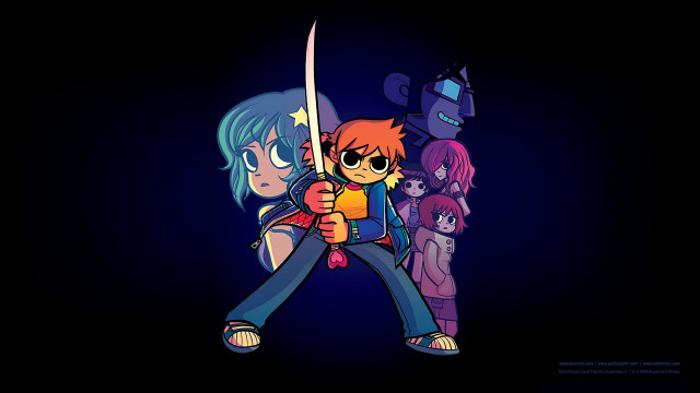 Cartoon character sword background dark free wallpaper - medium preview image