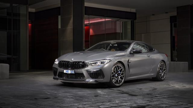Silver bmw car parking garage free wallpaper - medium preview image