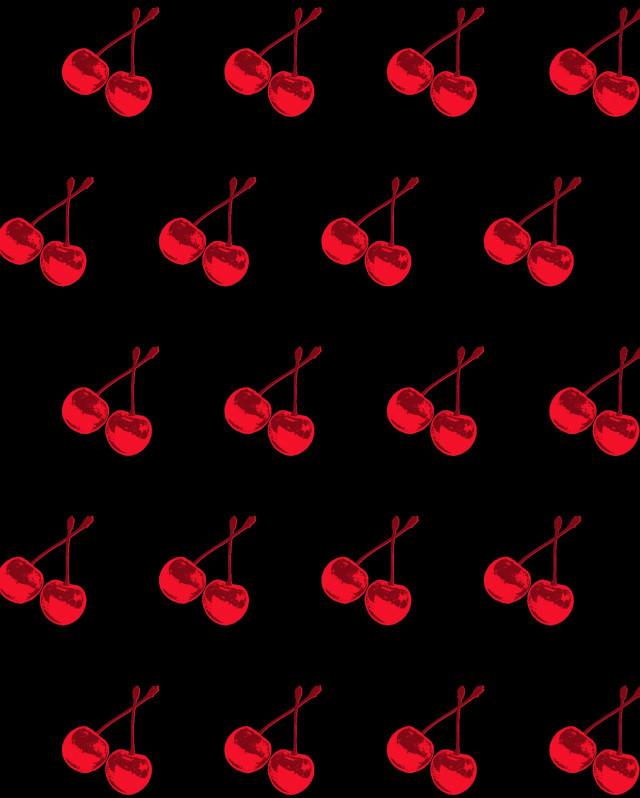 Black background red cherries red free wallpaper - medium preview image