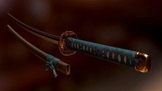 Nice sword handle design photorealism free wallpaper - medium preview image
