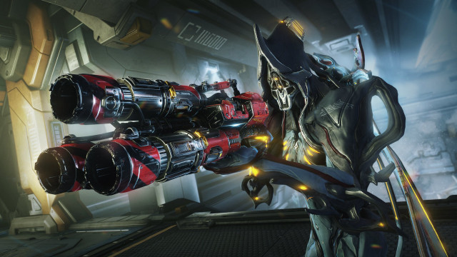 Futuristic fighter jet large gun free wallpaper - medium preview image