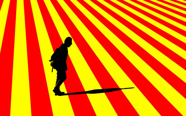 Surfboard man sunburst flag torii free wallpaper - medium preview image