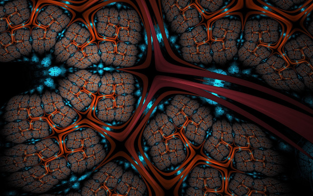 Brain blue light red line free wallpaper - medium preview image