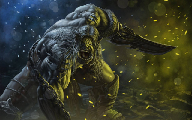 Demon horns yellow glow brom free wallpaper - medium preview image