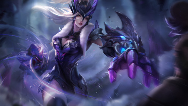 Woman sword demon armor fur free wallpaper - medium preview image