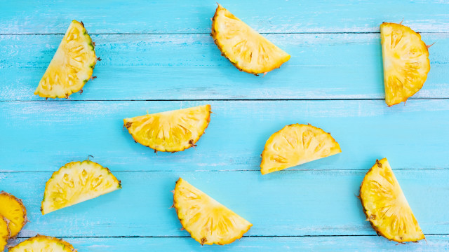 Blue pineapple table knife fruit free wallpaper - medium preview image