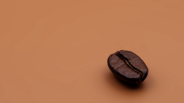Coffee bean shadow brown background free wallpaper - medium preview image