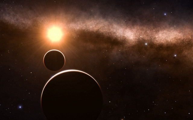 Distant object bright light space #3 free wallpaper - medium preview image