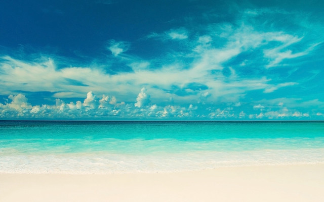 Beach blue sky white sand #5 free wallpaper - medium preview image