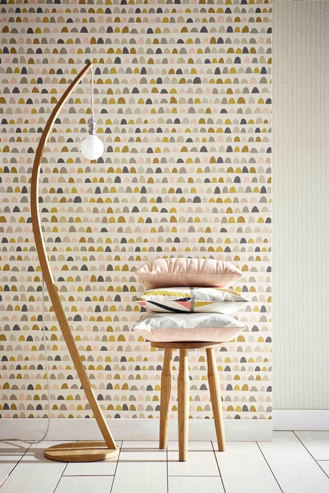Floor lamp chair wallpaper triangles free wallpaper - medium preview image