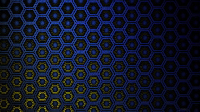 Hexagon pattern yellow light architecture free wallpaper - medium preview image