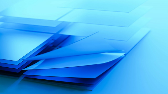 Blue abstract square 3d render free wallpaper - medium preview image
