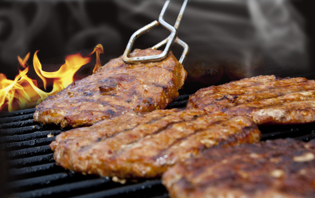 Grill meat flames background grate free wallpaper - medium preview image