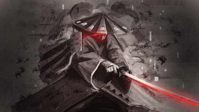 Baioken eishun red lightsaber armor free wallpaper - medium preview image