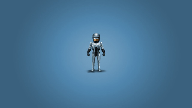 Robot android space art beeple free wallpaper - medium preview image