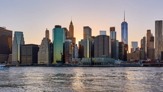 City skyline boat architecture bridge free wallpaper - medium preview image