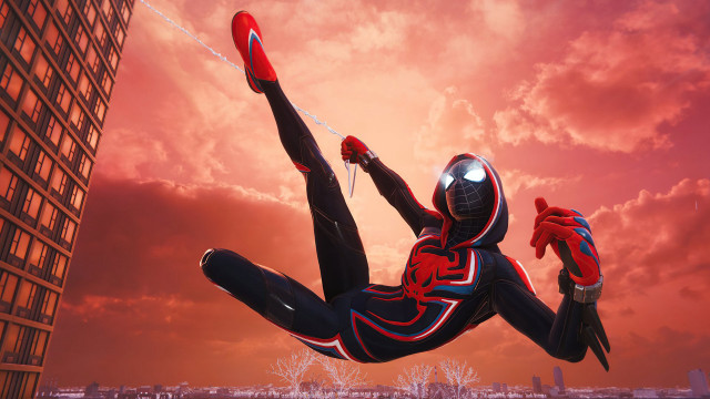 Spider suit flying kite harlem free wallpaper - medium preview image