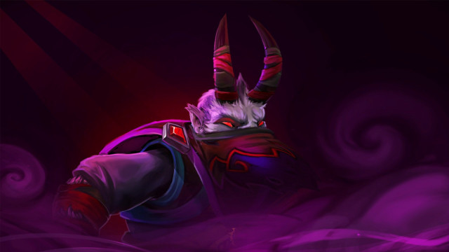 Horned animal purple swirl redlight free wallpaper - medium preview image