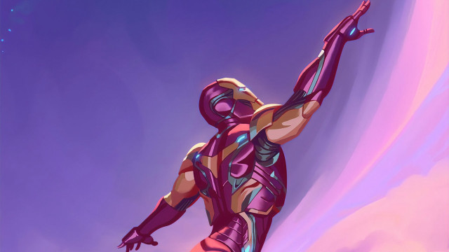 Man suit baseball bat purple free wallpaper - medium preview image