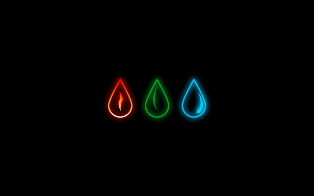 Neon lights holography triadic album free wallpaper - medium preview image