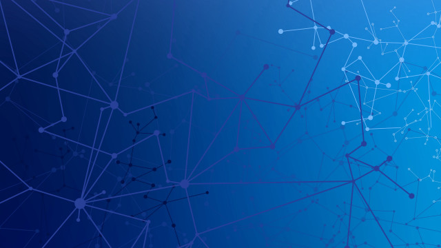 Blue sky wireframe constellation night free wallpaper - medium preview image