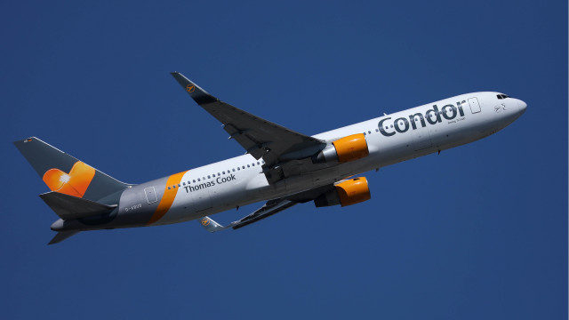 Condor airplane flying typographic style free wallpaper - medium preview image