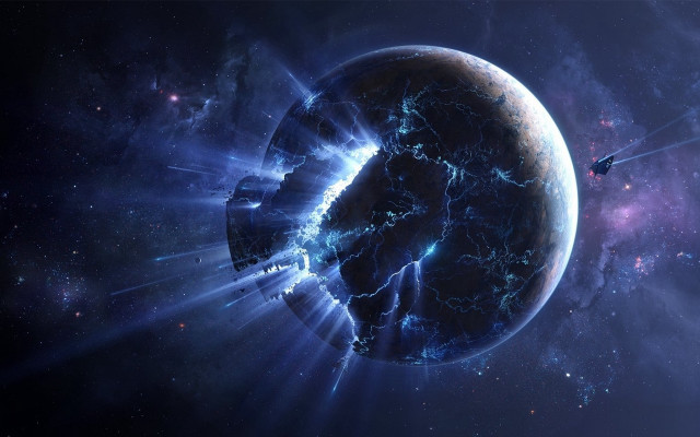 Space planet shuttle starfield christmas #2 free wallpaper - medium preview image