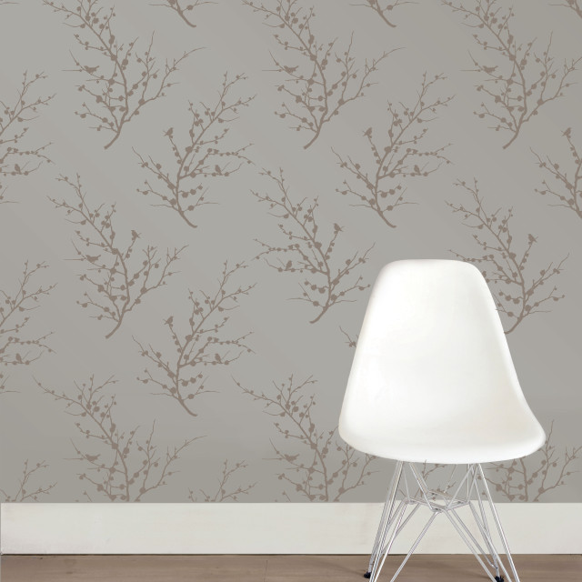 White chair tree wallpaper interior free wallpaper - medium preview image