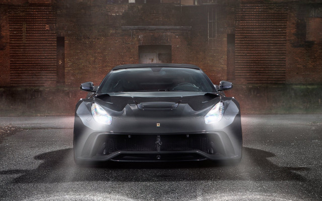 Black sports car rain headlights free wallpaper - medium preview image