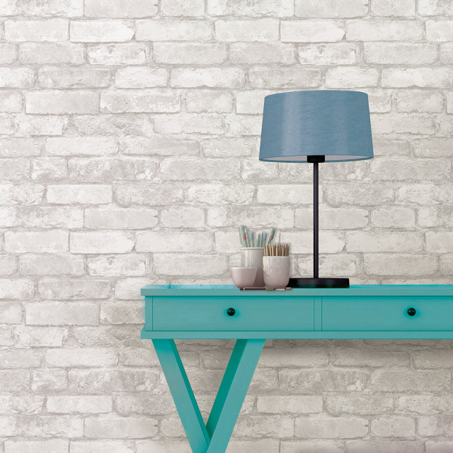 Blue table lamp vase brick free wallpaper - medium preview image