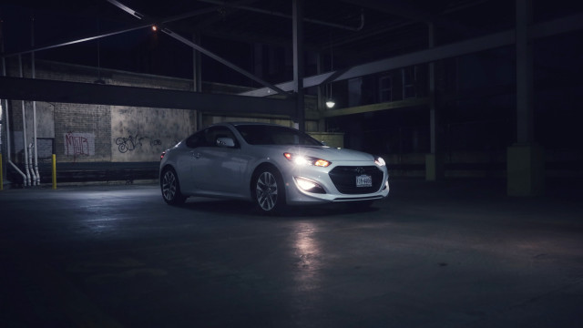 Car parking garage night lights free wallpaper - medium preview image