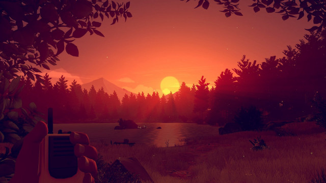 Red sunset gun forest animals free wallpaper - medium preview image