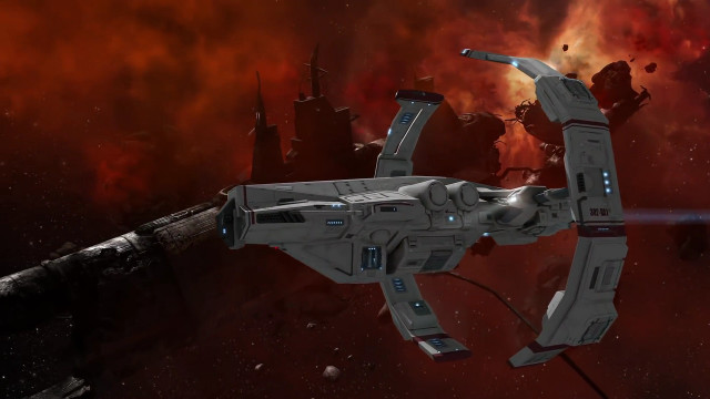 Sci fi spaceship space star free wallpaper - medium preview image