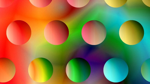 Colorful circles rainbow abstract bokeh free wallpaper - medium preview image