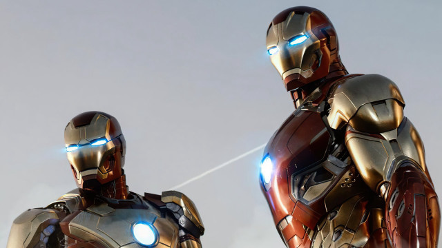 Ironman glowing eyes powerarmor blue free wallpaper - medium preview image