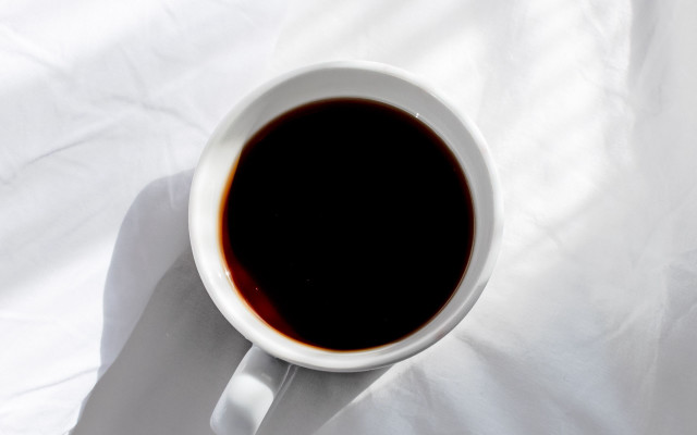 Coffee shadow morning minimalism white free wallpaper - medium preview image