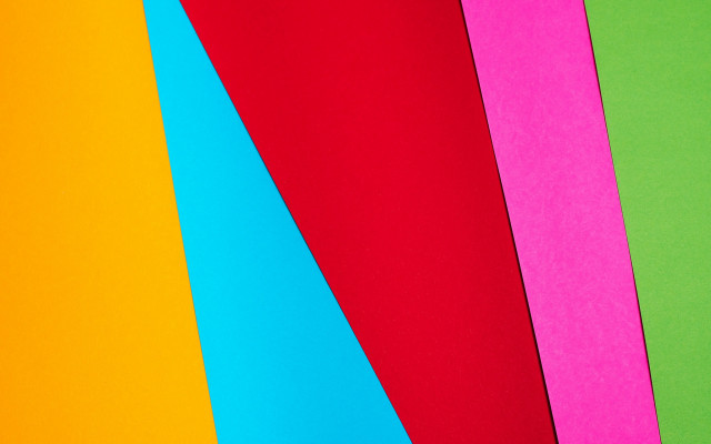 Colored papers typographic style 3d free wallpaper - medium preview image