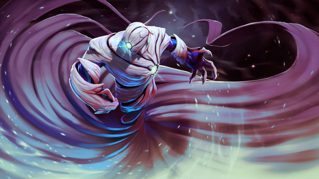 Man white suit purple blue free wallpaper - medium preview image