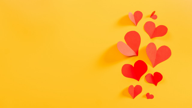 Hearts kite group shadow 3d free wallpaper - medium preview image
