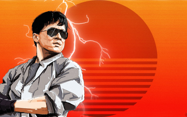 Man sunglasses tie red background #2 free wallpaper - medium preview image