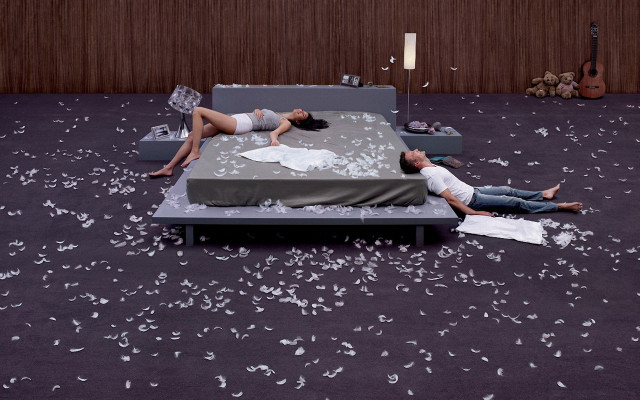 Confetti bed digital art people free wallpaper - medium preview image