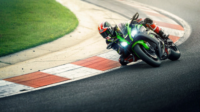 Motorcycle race track panfuturism tiltshift free wallpaper - medium preview image