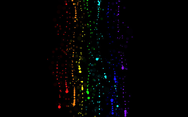 Rainbow rain droplets planet night free wallpaper - medium preview image