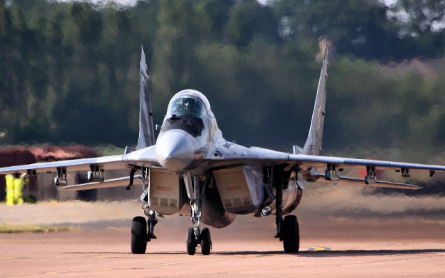 Jetplane runway man helmet cloud free wallpaper - medium preview image