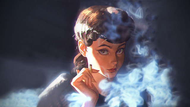 Eve rider blade runner cyberpunk free wallpaper - medium preview image